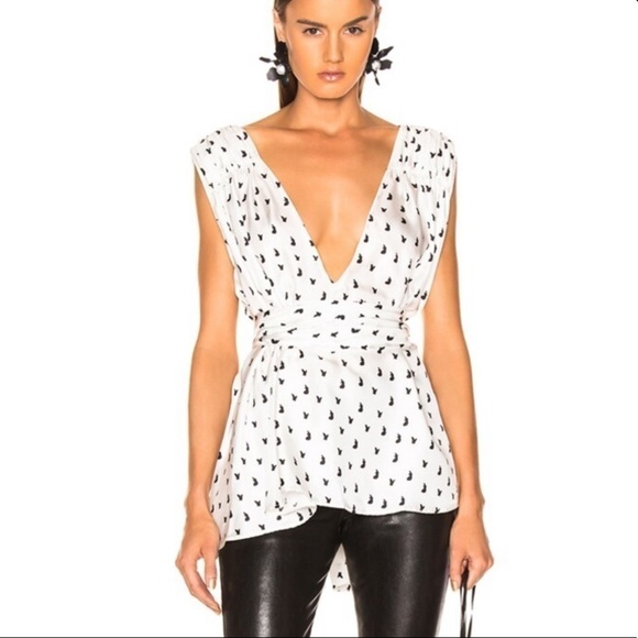 Maggie Marilyn “I Can Count On You” Silk Wrap Top - Picture 1 of 16